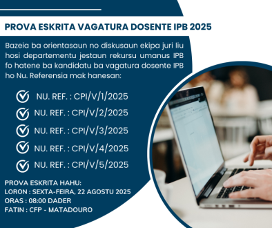 𝐀𝐕𝐈𝐙𝐔 – 𝐏𝐑𝐎𝐕𝐀 𝐄𝐒𝐊𝐑𝐈𝐓𝐀 𝐕𝐀𝐆𝐀𝐓𝐔𝐑𝐀 𝐃𝐎𝐒𝐄𝐍𝐓𝐄 𝐈𝐏𝐁 𝟐𝟎𝟐𝟓