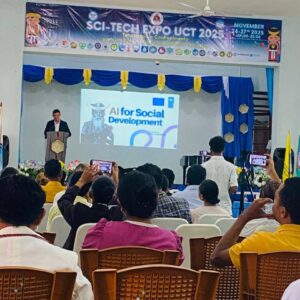 Dili, 25 Novembru 2025 – Instituto Politekniku Betano nia Estudante husi Eskola Superior Agronomia i Zootéknika, Kursu Produsaun Animal (ESAZ-KPA) partisipa iha Feira Internasional SCI-TECH EXPO UCT 2025 iha Kampus UCT.